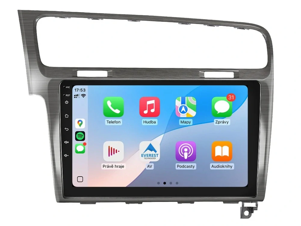 ISUDAR 2DIN AUTORÁDIO T72-IEV12 ANDROID, VOLKSWAGEN GOLF VII
