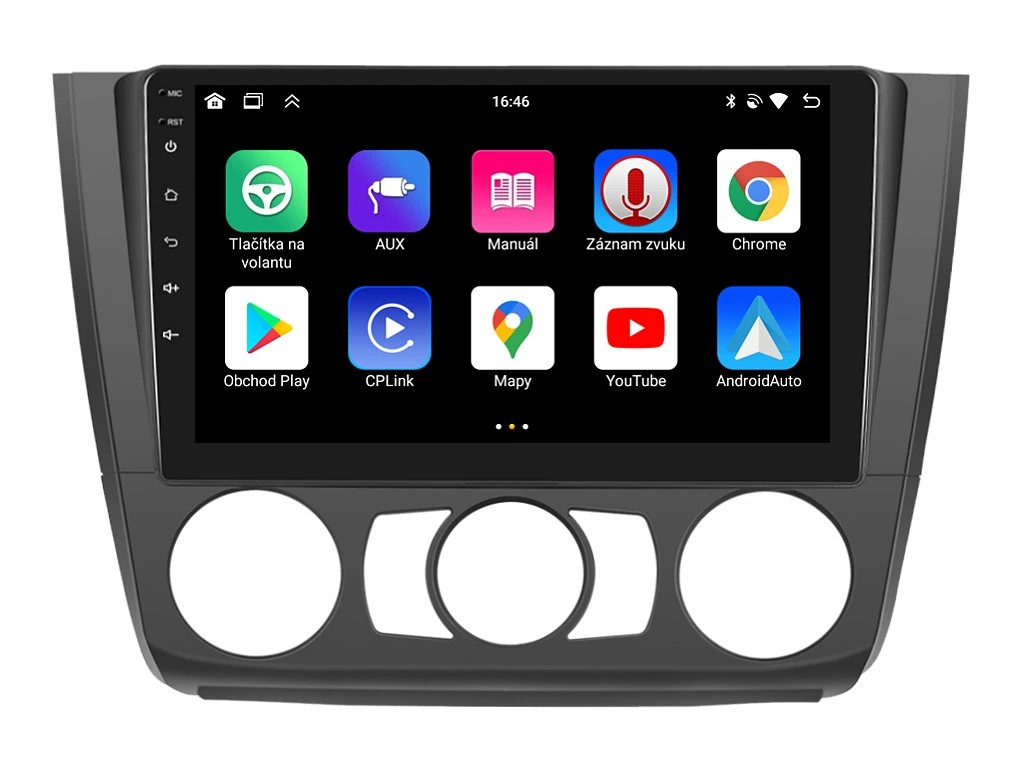BMODE 2DIN AUTORÁDIO BEV40 ANDROID, BMW E81 / E82 / E87 / E88 S MANUÁLNÍ KLIMATIZACÍ