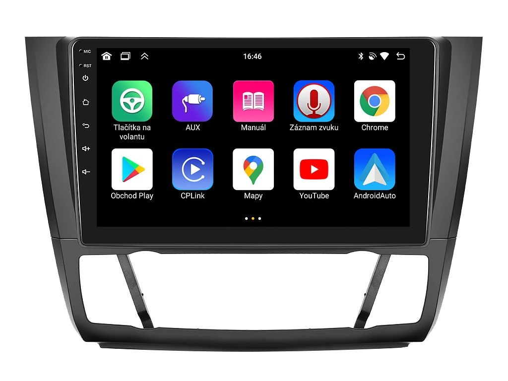 BMODE 2DIN AUTORÁDIO BEX39 ANDROID, BMW E81 / E82 / E87 / E88 S AUTOMATICKOU KLIMATIZACÍ