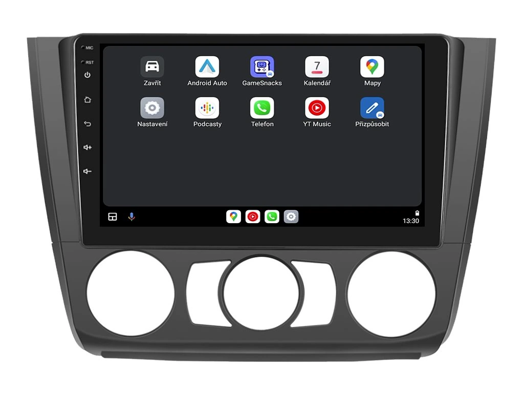 ISUDAR 2DIN AUTORÁDIO T75-IEV83 ANDROID, BMW E81 / E82 / E87 / E88 S MANUÁLNÍ KLIMATIZACÍ
