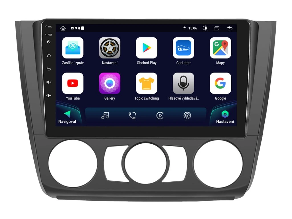 XTRONS 2DIN AUTORÁDIO IAP12-XEV34 ANDROID, BMW E81 / E82 / E87 / E88 S MANUÁLNÍ KLIMATIZACÍ