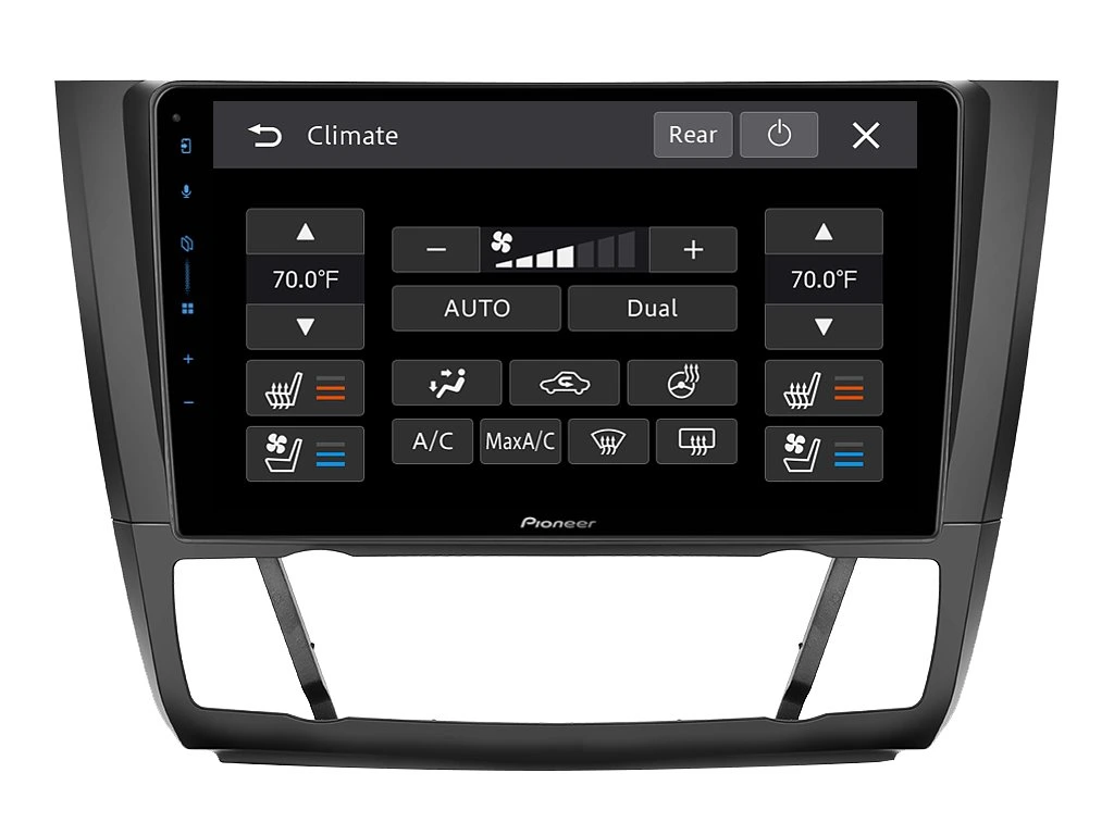 PIONEER 2DIN AUTORÁDIO SPH-PF97BT, BMW E81 / E82 / E87 / E88 S AUTOMATICKOU KLIMATIZACÍ