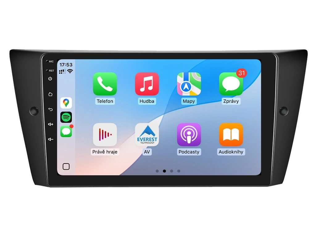 XTRONS 2DIN AUTORÁDIO IQP-XEV31 ANDROID, BMW E90 / E91 / E92 / E93