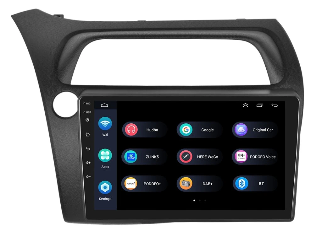 PODODFO 2DIN AUTORÁDIO PEV16 ANDROID, HONDA CIVIC 8G