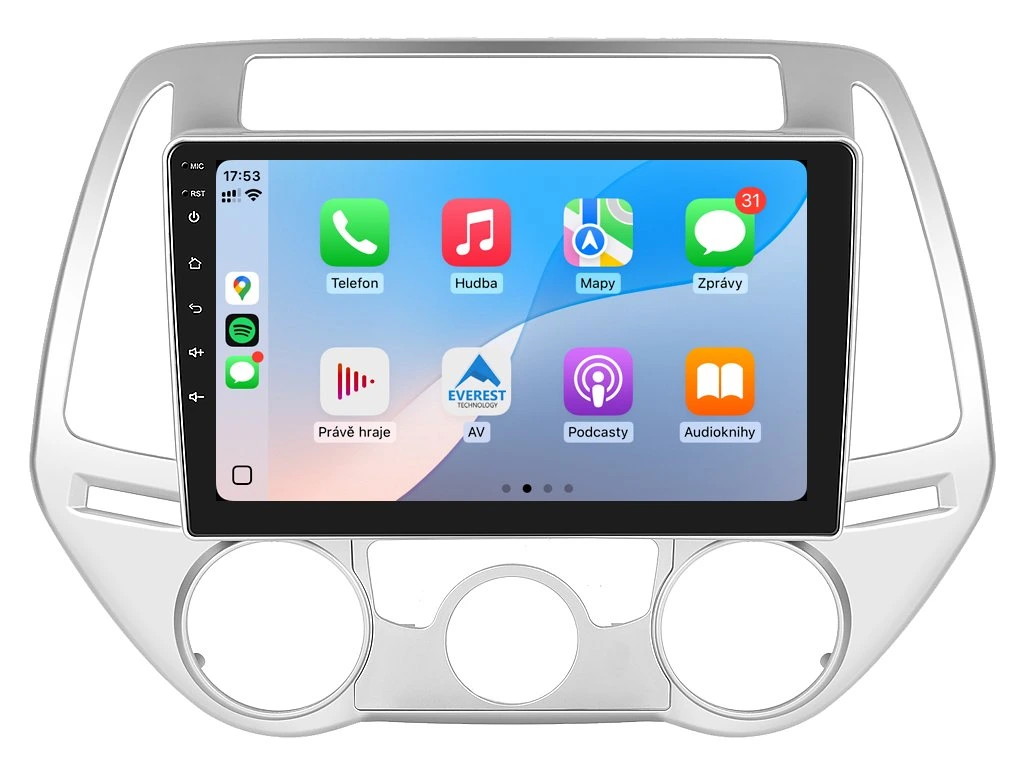 XTRONS 2DIN AUTORÁDIO IQP-XEV45 ANDROID, HYUNDAI I20