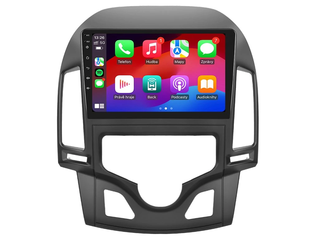 ISUDAR 2DIN AUTORÁDIO T72-IEV54 ANDROID, HYUNDAI I30 S AUTOMATICKOU KLIMATIZACÍ