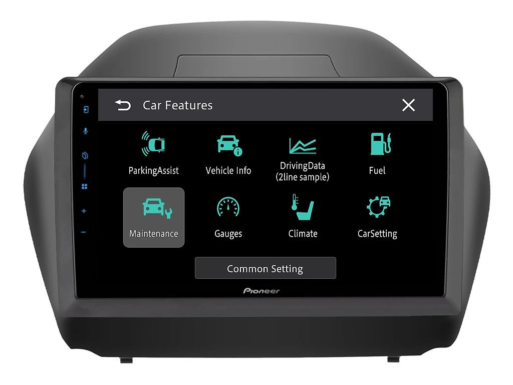 PIONEER 2DIN AUTORÁDIO SPH-PF97BT, HYUNDAI IX35