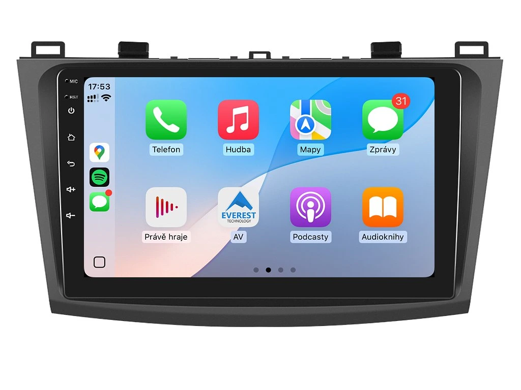 ISUDAR 2DIN AUTORÁDIO T75-IEV99 ANDROID, MAZDA 3 - II. GENERACE