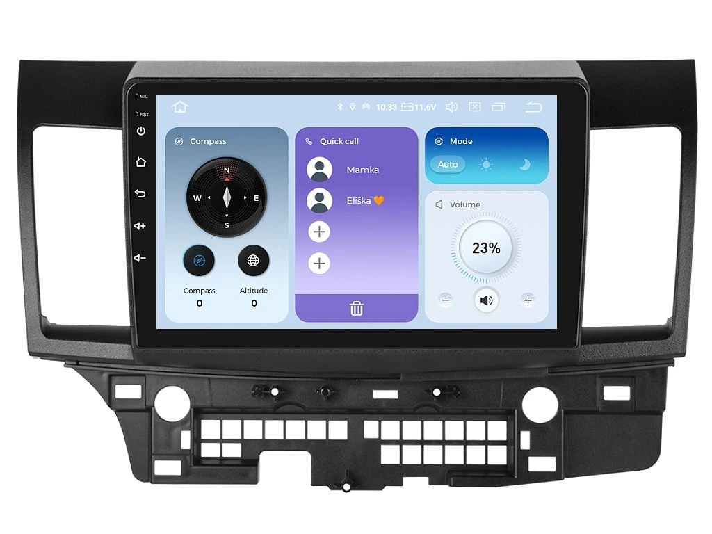 XTRONS 2DIN AUTORÁDIO IQP-XEV41 ANDROID, MITSUBISHI LANCER VIII