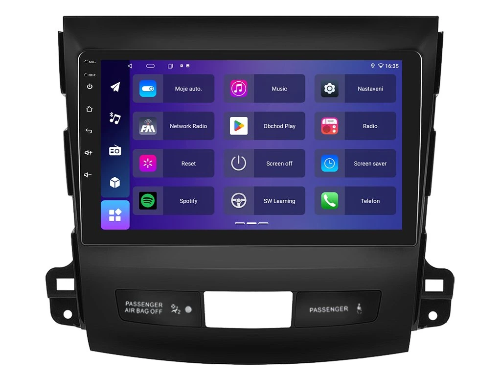 ISUDAR 2DIN AUTORÁDIO T68B-IEV39 ANDROID, MITSUBISHI OUTLANDER II / CITROEN C-CROSSER / PEUGEOT 4007