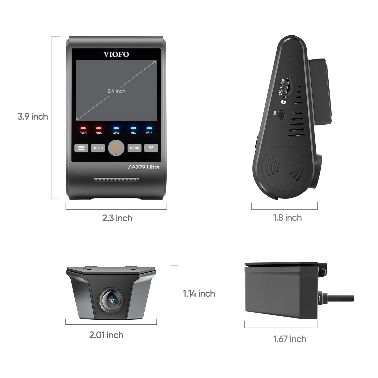 VIOFO A229 ULTRA 2CH - W