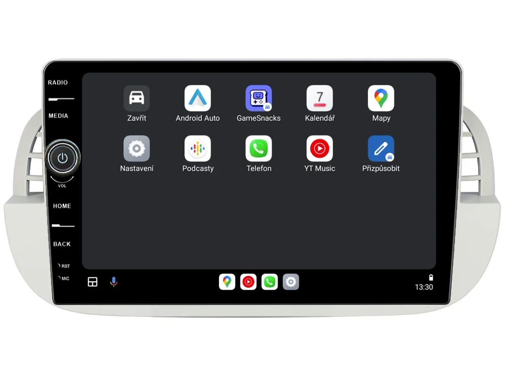EVEREST 2DIN AUTORÁDIO EVE212 ANDROID, FIAT 500
