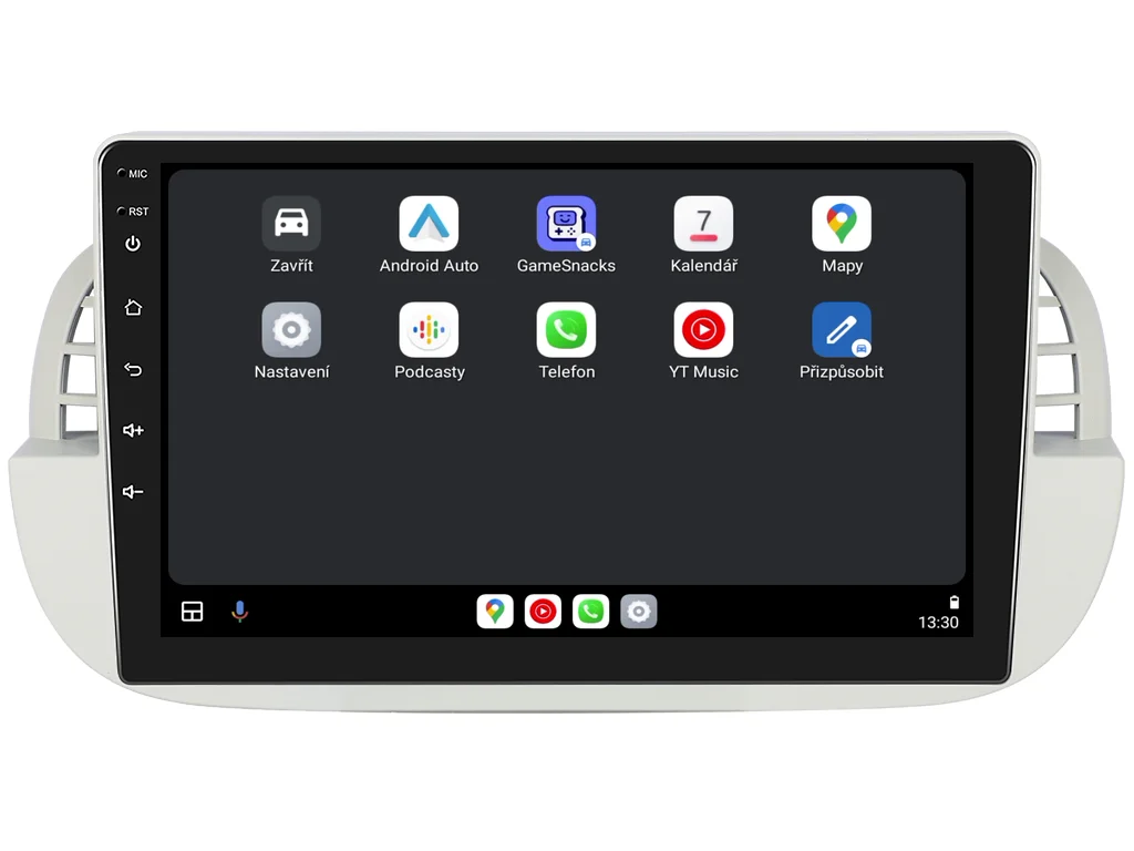 EVEREST 2DIN AUTORÁDIO EVT212 ANDROID, FIAT 500