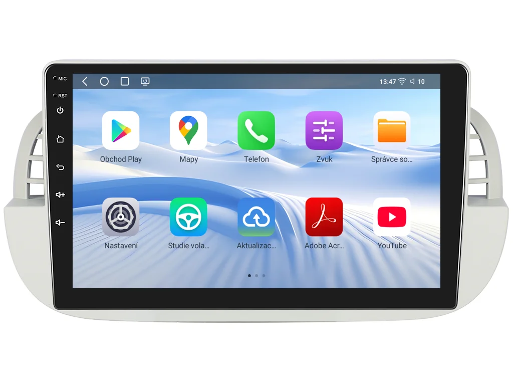 ISUDAR 2DIN AUTORÁDIO Q74X-IEV212 ANDROID FIAT 500