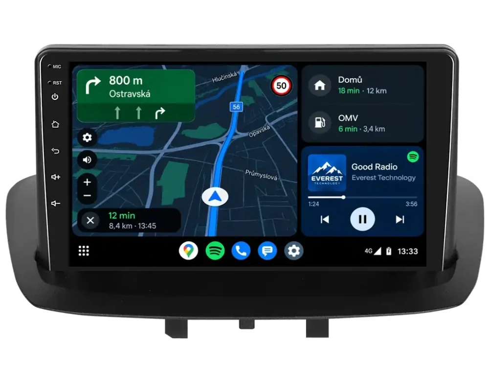 BMODE 2DIN AUTORÁDIO BET217 ANDROID, RENAULT MEGANE III / RENAULT FLUENCE