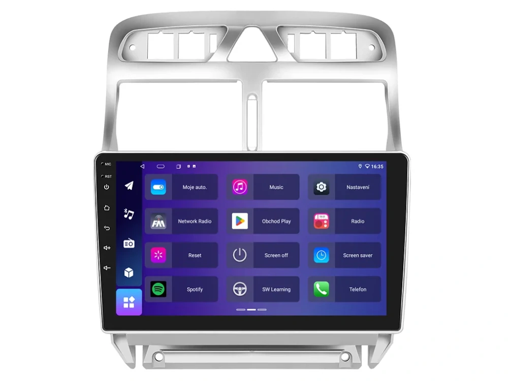 ISUDAR 2DIN AUTORÁDIO T68B-IEV37 ANDROID, PEUGEOT 307