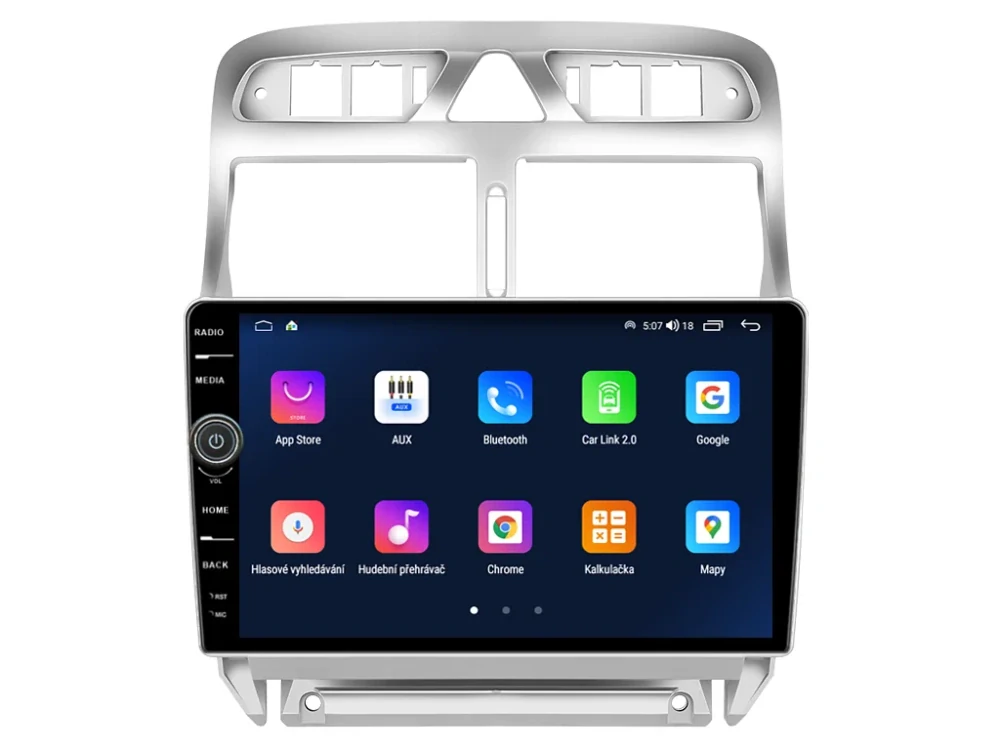 EVEREST 2DIN AUTORÁDIO EVE46 ANDROID, PEUGEOT 307