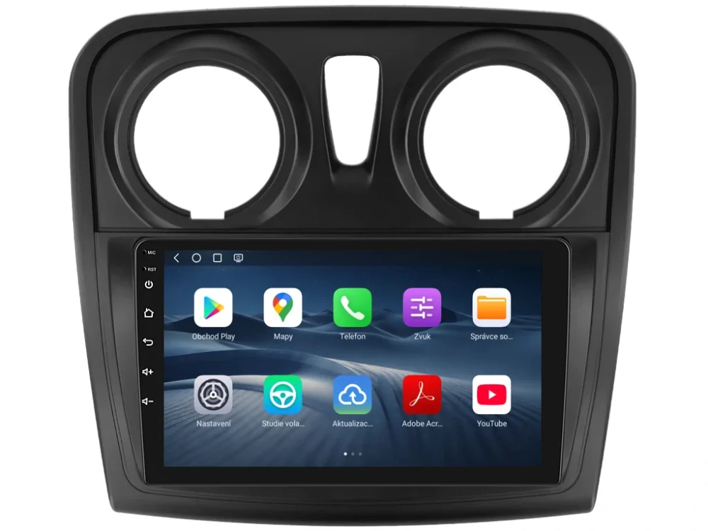 ISUDAR 2DIN AUTORÁDIO Q74X-IEV158 ANDROID, DACIA LOGAN II, SANDERO II S KULATÝMI PRŮDUCHY