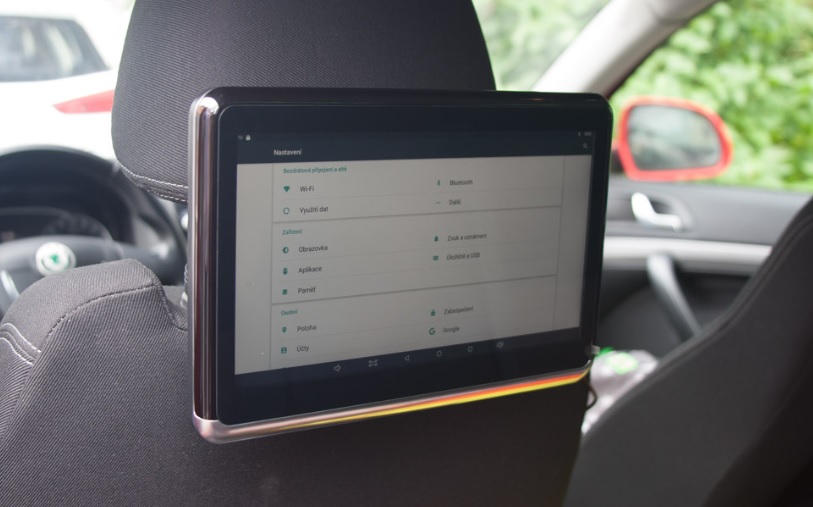 LCD MONITOR 10,1" OS ANDROID/DVD/USB/SD S DRŽÁKEM NA OPĚRKU