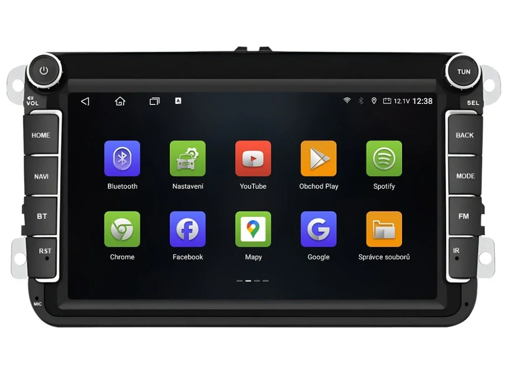 ISUDAR 2DIN AUTORÁDIO T72-VW0803F ANDROID S GPS