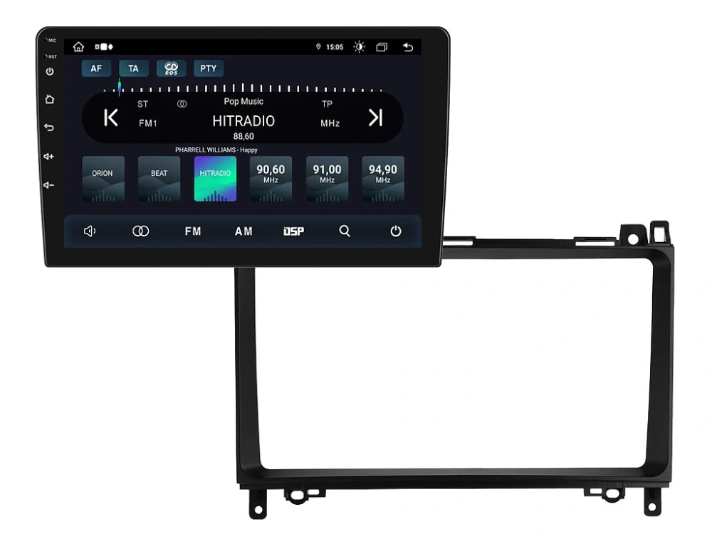 XTRONS 2DIN AUTORÁDIO IAP12-XEV61 ANDROID, MERCEDES-BENZ A / B / V / VIANO / VITO / SPRINTER / VW CRAFTER