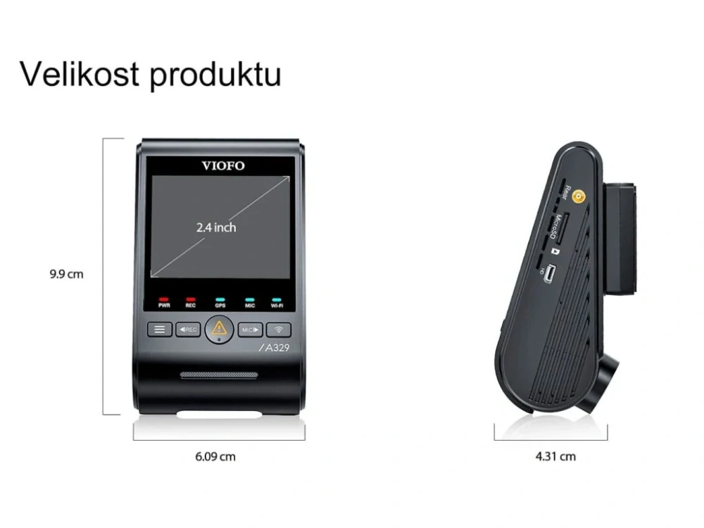 VIOFO A329 1CH - Kamera do auta