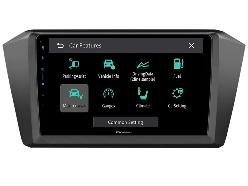 PIONEER 2DIN AUTORÁDIO SPH-PF97BT, VOLKSWAGEN PASSAT B8