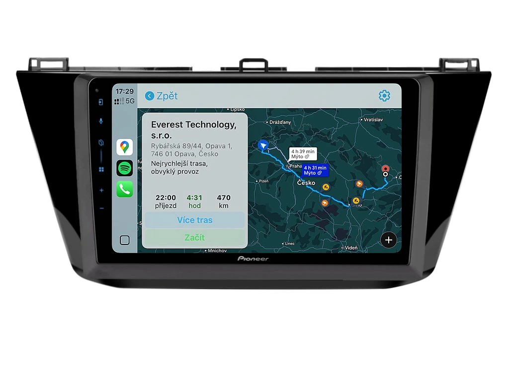 PIONEER 2DIN AUTORÁDIO SPH-PF97BT, VOLKSWAGEN TIGUAN II