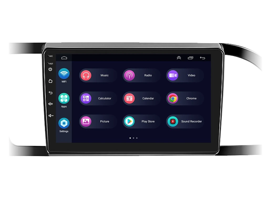 PODOFO 2DIN AUTORÁDIO PEV97 ANDROID, SEAT LEON III