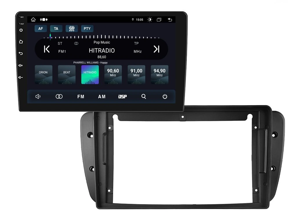 XTRONS 2DIN AUTORÁDIO IAP12-XEV15 ANDROID, SEAT IBIZA