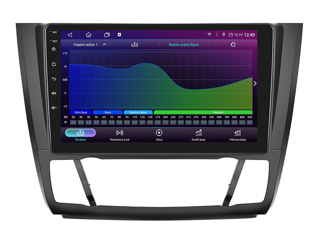 ISUDAR 2DIN AUTORÁDIO T72-IEV44 ANDROID, BMW E81 / E82 / E87 / E88 S AUTOMATICKOU KLIMATIZACÍ