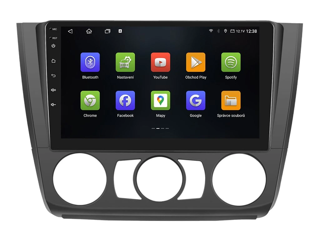 ISUDAR 2DIN AUTORÁDIO T72-IEV45 ANDROID, BMW E81 / E82 / E87 / E88 S MANUÁLNÍ KLIMATIZACÍ