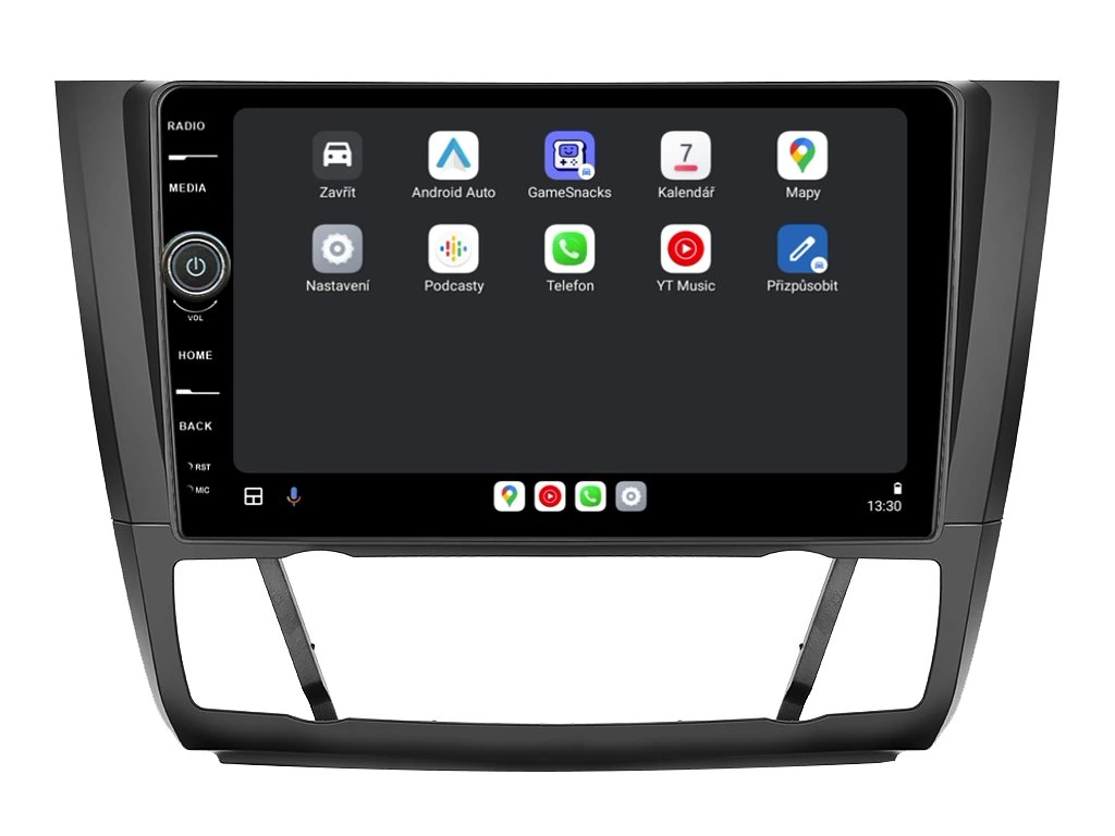 EVEREST 2DIN AUTORÁDIO EVE19 ANDROID, BMW E81 / E82 / E87 / E88 S AUTOMATICKOU KLIMATIZACÍ