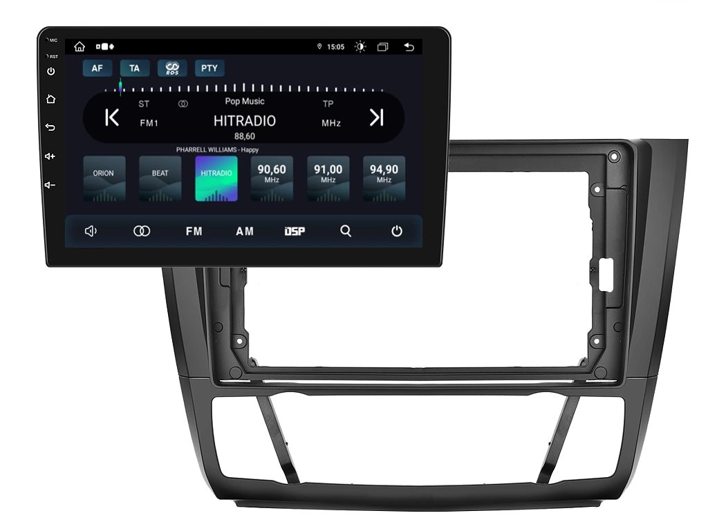 XTRONS 2DIN AUTORÁDIO IAP12-XEV33 ANDROID, BMW E81 / E82 / E87 / E88 S AUTOMATICKOU KLIMATIZACÍ