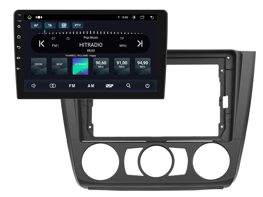 XTRONS 2DIN AUTORÁDIO IAP12-XEV34 ANDROID, BMW E81 / E82 / E87 / E88 S MANUÁLNÍ KLIMATIZACÍ
