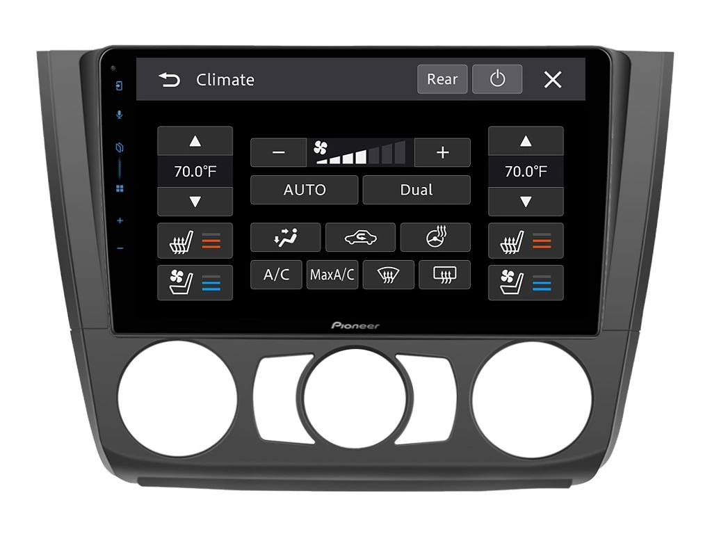 PIONEER 2DIN AUTORÁDIO SPH-PF97BT, BMW E81 / E82 / E87 / E88 S MANUÁLNÍ KLIMATIZACÍ