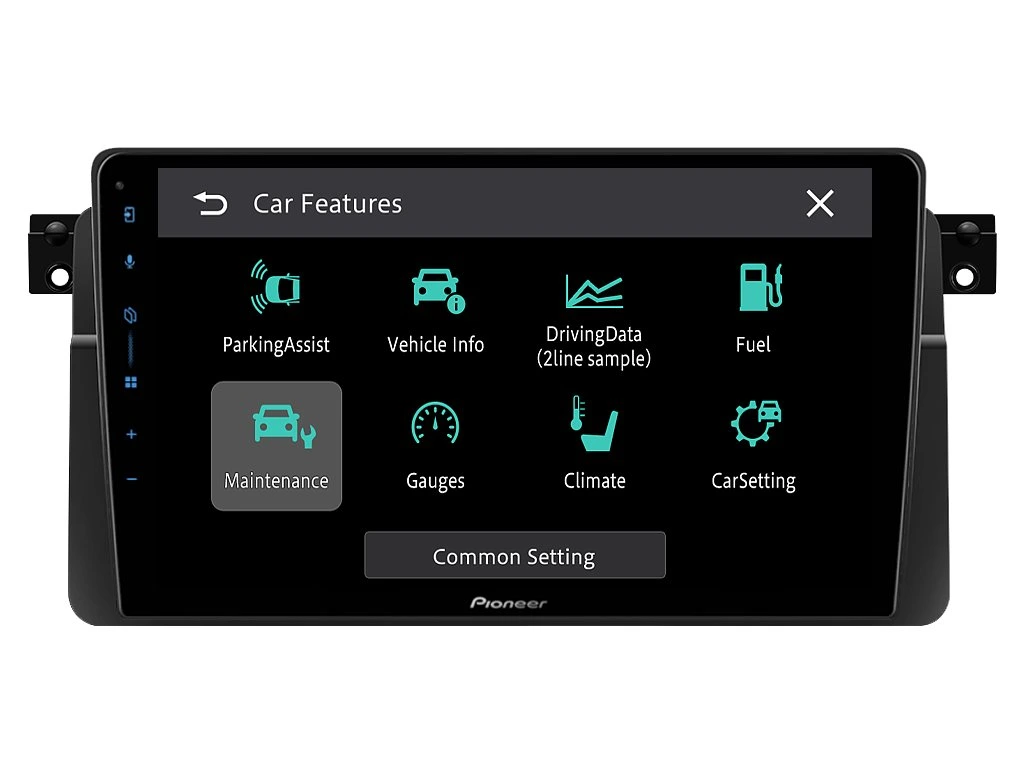 PIONEER 2DIN AUTORÁDIO SPH-PF97BT, BMW E46