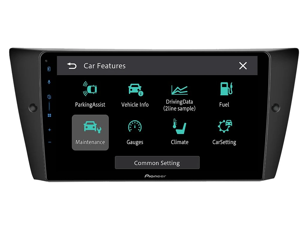 PIONEER 2DIN AUTORÁDIO SPH-PF97BT, BMW E90 / E91 / E92 / E93