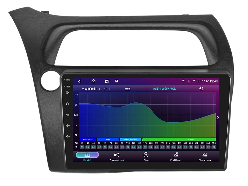 ISUDAR 2DIN AUTORÁDIO T72-IEV90 ANDROID, HONDA CIVIC 8G