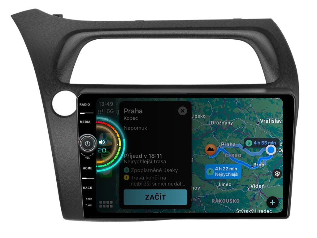EVEREST 2DIN AUTORÁDIO EVE51 ANDROID, HONDA CIVIC 8G