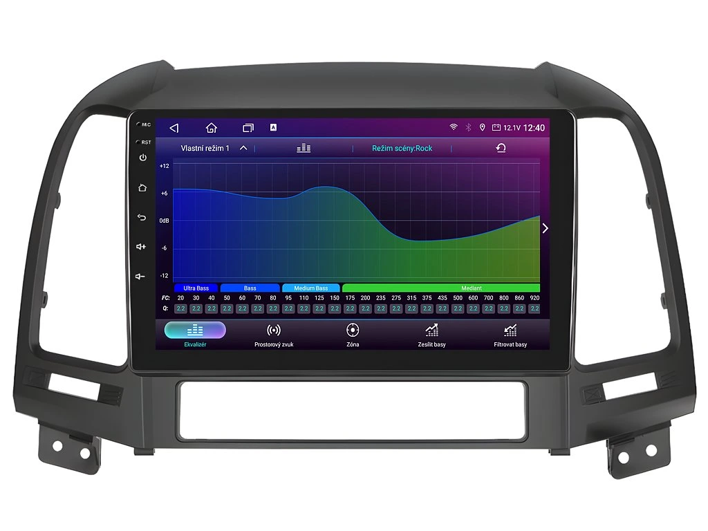 ISUDAR 2DIN AUTORÁDIO T75-IEV95 ANDROID, HYUNDAI SANTA FE II