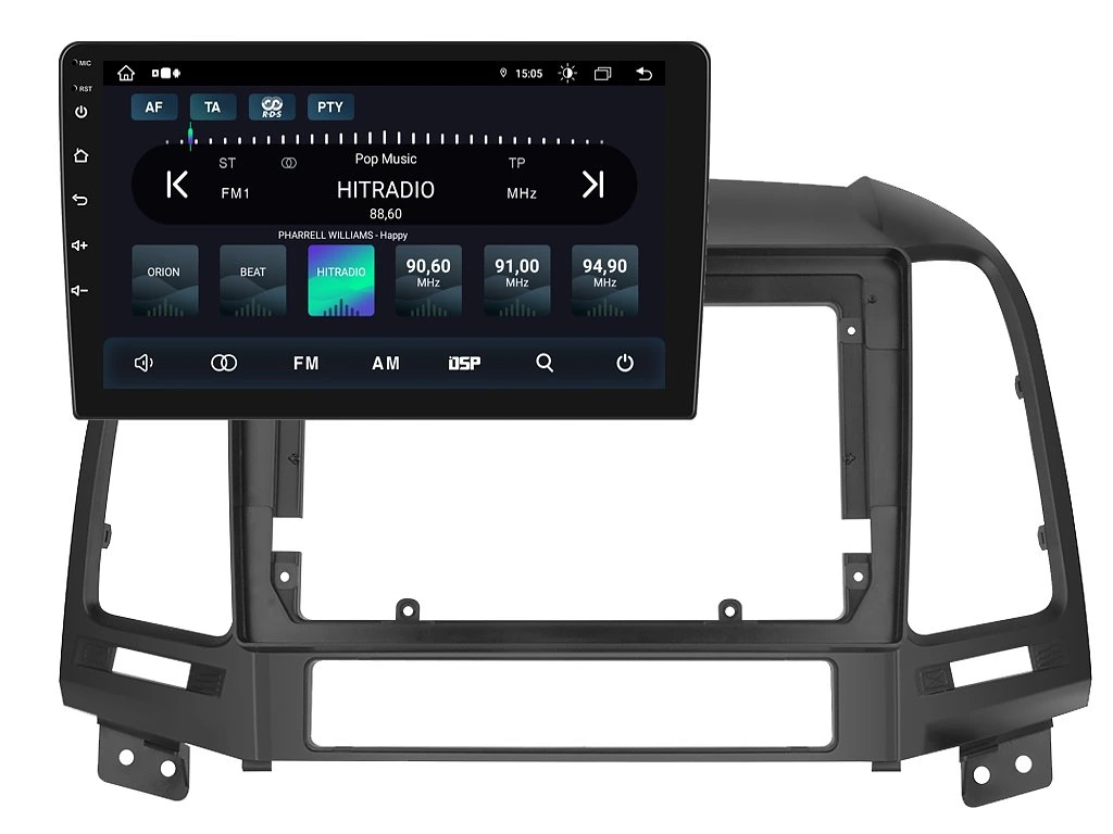 XTRONS 2DIN AUTORÁDIO IAP12-XEV55 ANDROID, HYUNDAI SANTA FE II