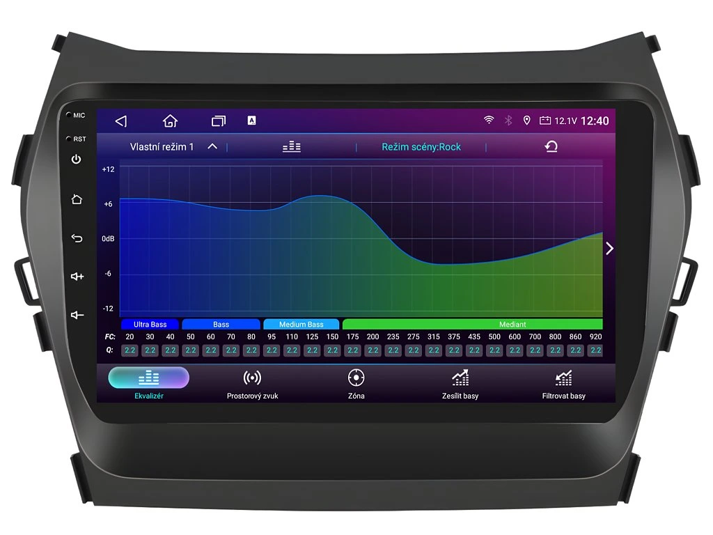 ISUDAR 2DIN AUTORÁDIO T75-IEV96 ANDROID, HYUNDAI SANTA FE IX45