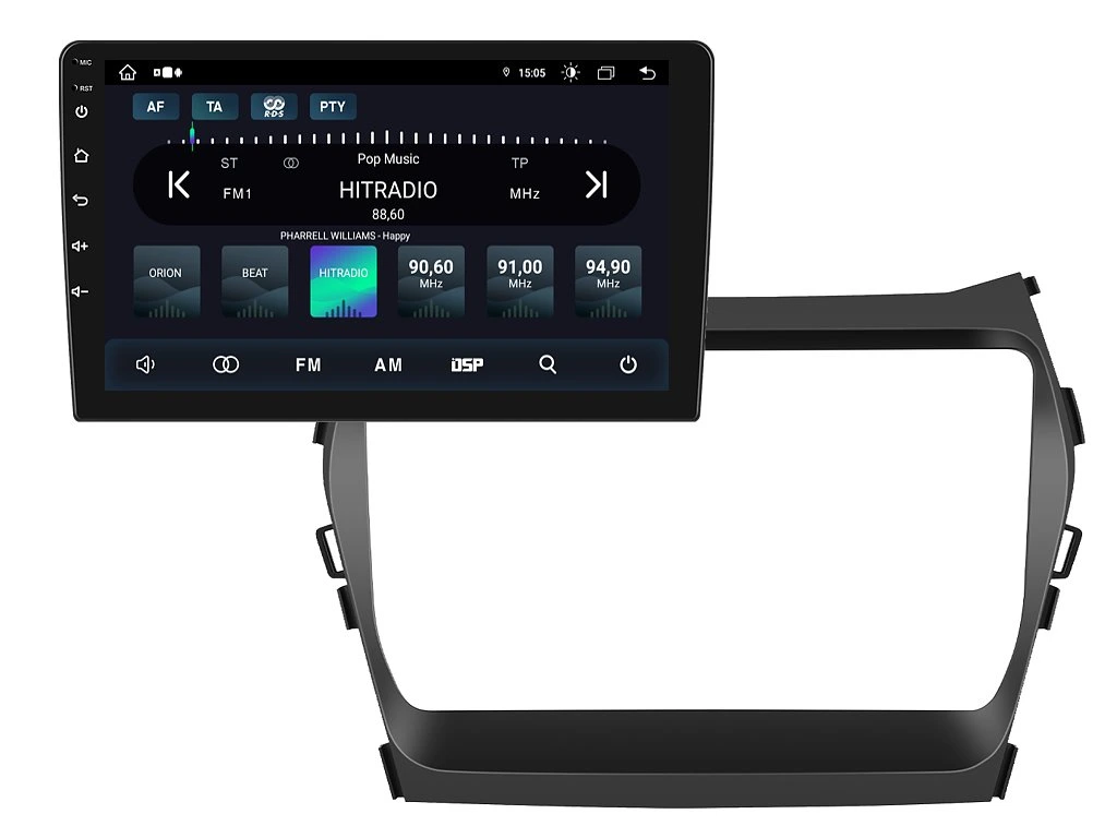 XTRONS 2DIN AUTORÁDIO IAP12-XEV56 ANDROID, HYUNDAI SANTA FE IX45