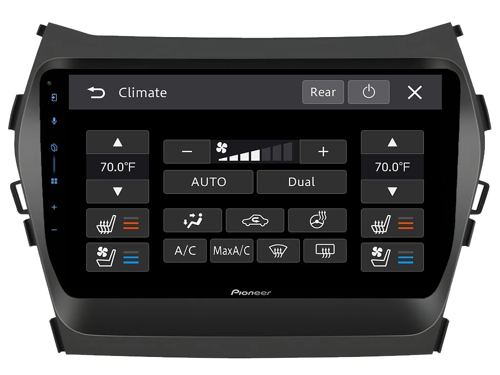 PIONEER 2DIN AUTORÁDIO SPH-PF97BT, HYUNDAI SANTA FE IX45