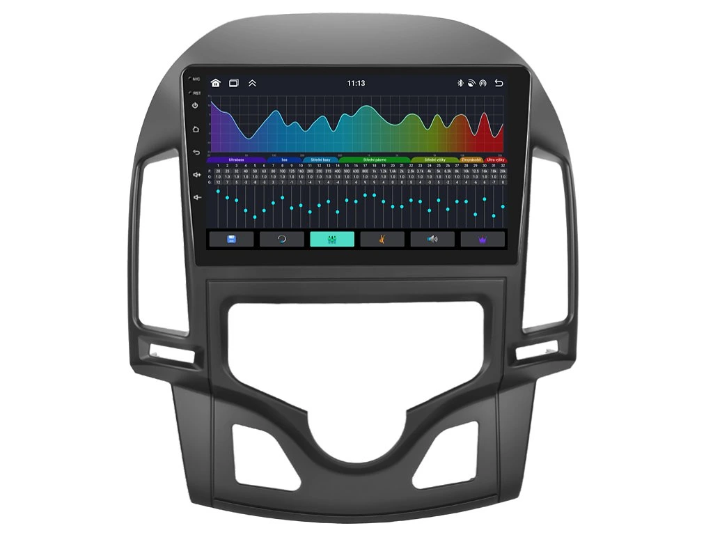 BMODE 2DIN AUTORÁDIO BEV45 ANDROID, HYUNDAI I30 S AUTOMATICKOU KLIMATIZACÍ