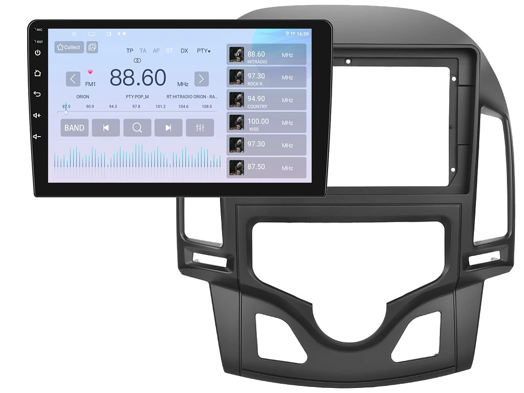 ISUDAR 2DIN AUTORÁDIO T68B-IEV42 ANDROID, HYUNDAI I30 S AUTOMATICKOU KLIMATIZACÍ