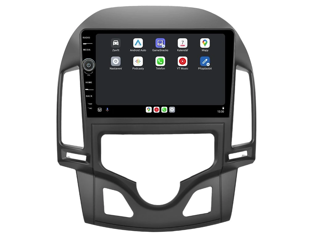 EVEREST 2DIN AUTORÁDIO EVE31 ANDROID, HYUNDAI I30 S AUTOMATICKOU KLIMATIZACÍ