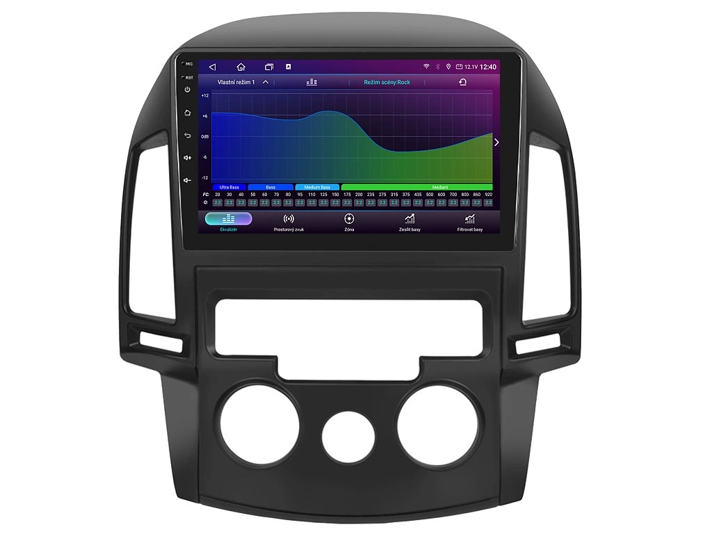 ISUDAR 2DIN AUTORÁDIO T75-IEV94 ANDROID, HYUNDAI I30 S MANUÁLNÍ KLIMATIZACÍ