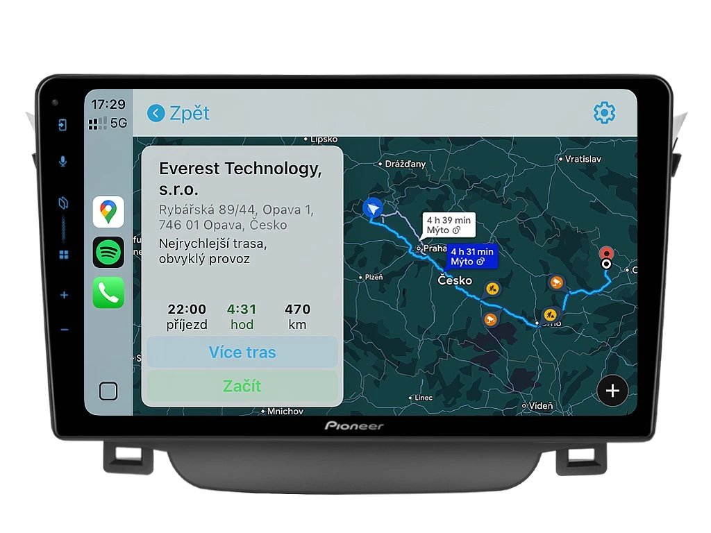 PIONEER 2DIN AUTORÁDIO SPH-PF97BT, HYUNDAI I30